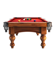 Pool table on transparent isolated background png