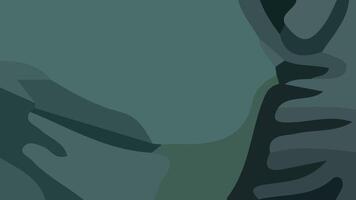 Aesthetic abstract composition with much unique combination of shapes and green colors vector