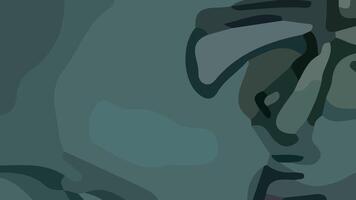 Aesthetic abstract composition with much unique combination of shapes and green colors vector