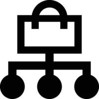 Bag icon symbol image vector