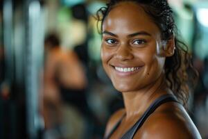 Fitness Enthusiast With a Radiant Smile photo