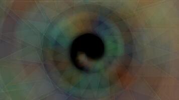 a circular abstract image with a black hole in the center video