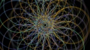 a computer generated image of a spiral with many lines video