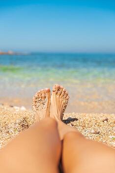 conceptual foto de un verano ambiente