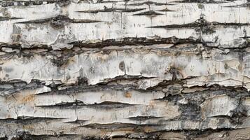 Birch Tree Bark Close-Up photo