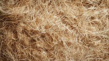 Detailed shot of haystack with keywords brown, grass, pattern photo