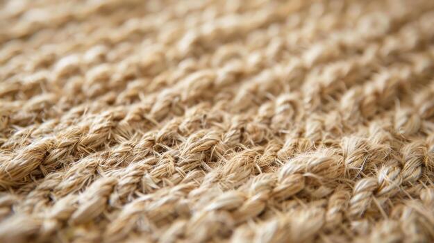 cerca arriba de texturizado tejido sisal alfombra, natural fibra material, beige alfombra textura para hogar decoración y interior diseño foto