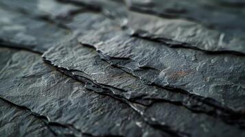 Slate Texture Close-Up Featuring Layered Surface Details for Design, Print, Card, or Poster photo