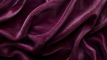 Luxurious Purple Satin Fabric with Smooth, Shiny Texture for Fashion Design and Background photo