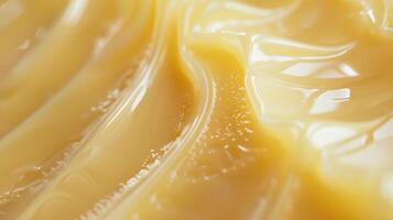 Smooth Translucent Wax Surface with Yellow Glossy Texture for Design Backgrounds and Posters photo