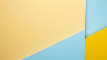Close Up of Yellow and Blue Background. AI-generated photo