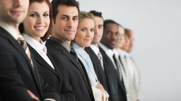 Group of Business People Standing Next to Each Other. AI-generated photo