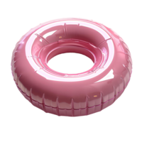 Pink pool float . Pink plastic pool float top view . Pool float for summertime activities and swimming in the ocean isolated. Inflatable pool float png