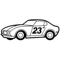 Modified car coloring pages vector