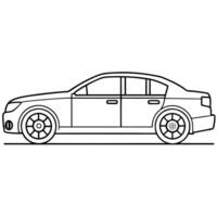Modified car coloring pages vector