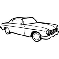 Modified car coloring pages vector