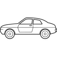 Modified car coloring pages vector