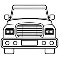 Modified car coloring pages vector