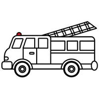 Modified car coloring pages vector