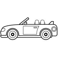 Modified car coloring pages vector