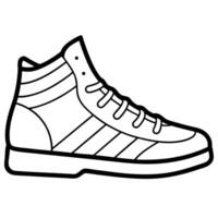 Sneaker Design Coloring Book vector