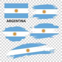 Set flags of Argentina vector