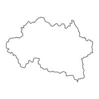 Allier department map, administrative division of France. illustration. vector