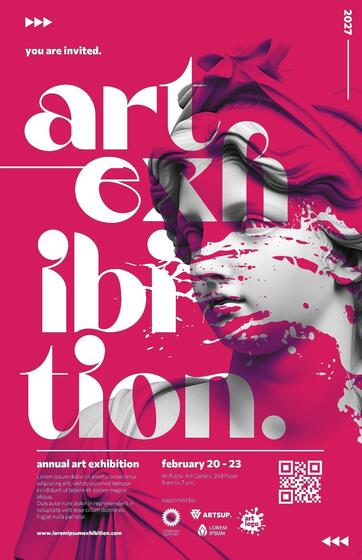 Typography Art Exhibition Poster