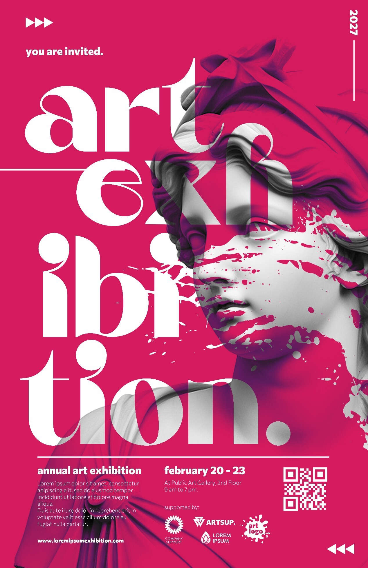 Typography Art Exhibition Poster