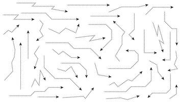 arrows set isolated on white background. graphic design element vector