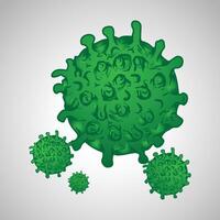 Illustration of the corona virus or also called COVID 19 vector