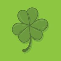 three leaf clover design with fresh green color vector