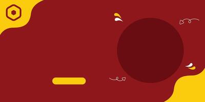 Simple Banner Template For Food vector