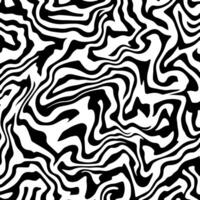 Abstract background with distorted pattern design in black and white vector