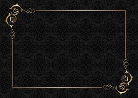 Elegant background with a decorative gold border vector