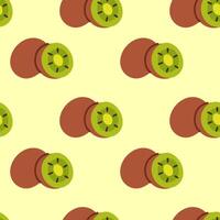 Kiwi seamless pattern vector