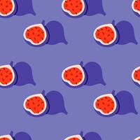 Fig seamless pattern vector