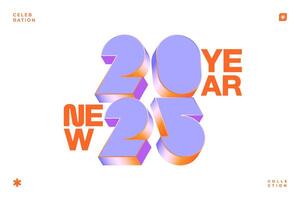 2025 New Year celebration with Happy New Year's Eve fireworks, countdown to midnight on December 31st vector