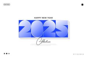 2025 New Year celebration with Happy New Year's Eve fireworks, countdown to midnight on December 31st vector