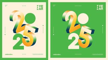 2025 New Year celebration with Happy New Year's Eve fireworks, countdown to midnight on December 31st vector