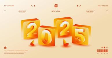 2025 New Year celebration with Happy New Year's Eve fireworks, countdown to midnight on December 31st vector