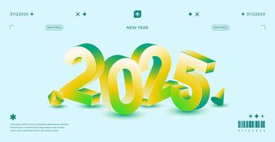 2025 New Year celebration with Happy New Year's Eve fireworks, countdown to midnight on December 31st vector
