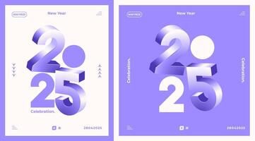 2025 New Year celebration with Happy New Year's Eve fireworks, countdown to midnight on December 31st vector