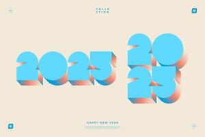 2025 New Year celebration with Happy New Year's Eve fireworks, countdown to midnight on December 31st vector