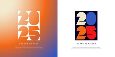 2025 New Year celebration with Happy New Year's Eve fireworks, countdown to midnight on December 31st vector