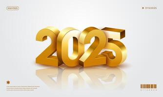 2025 New Year celebration with Happy New Year's Eve fireworks, countdown to midnight on December 31st vector