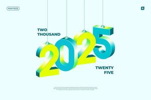 2025 New Year celebration with Happy New Year's Eve fireworks, countdown to midnight on December 31st vector