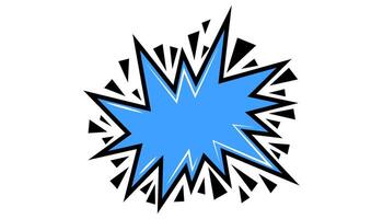 Pow comic bubble. Sound dialogue speech bubbles with word Kaboom. Pop art expression in bright color and black outline. vector
