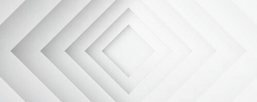 3D white abstract background overlap layer on bright space with cutout shape effect decoration. Modern graphic design element squares style concept for web banner, art, flyer, card, or brochure cover vector