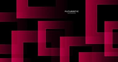 3D red black abstract background overlap layer on dark space with squares shape effect decoration. Modern graphic design element with cutout concept for web, poster, flyer, card, cover, or brochure vector